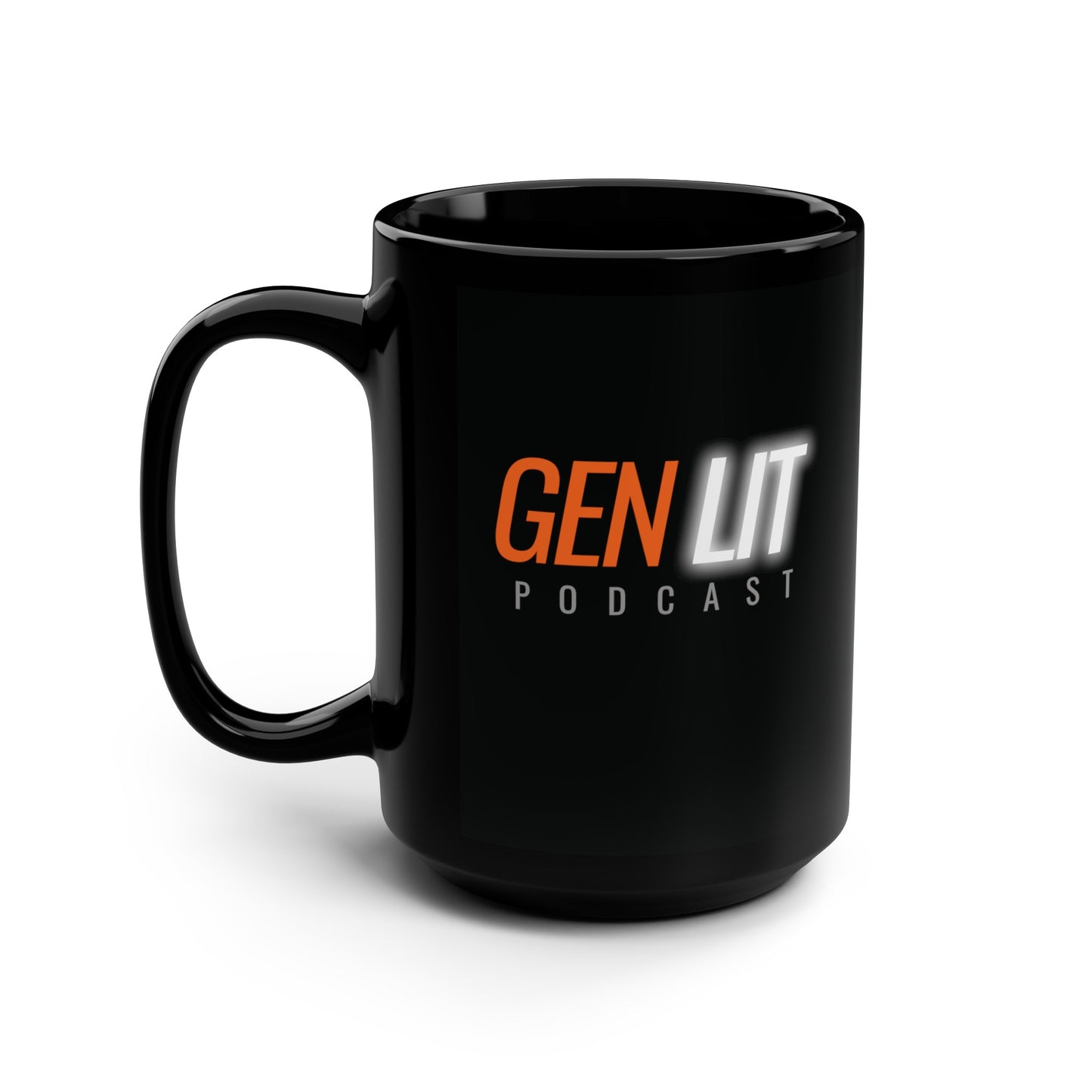 Gen Lit Podcast - Jet Black Mug, 15oz